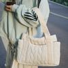 Autumn and Winter Large Capacity Bag New Handheld Big Bag Single Shoulder Down Tote Bag Work Commuter Bag