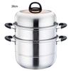 San Jiaolong Thickened 3-Layer Stainless Steel Steamer Pot