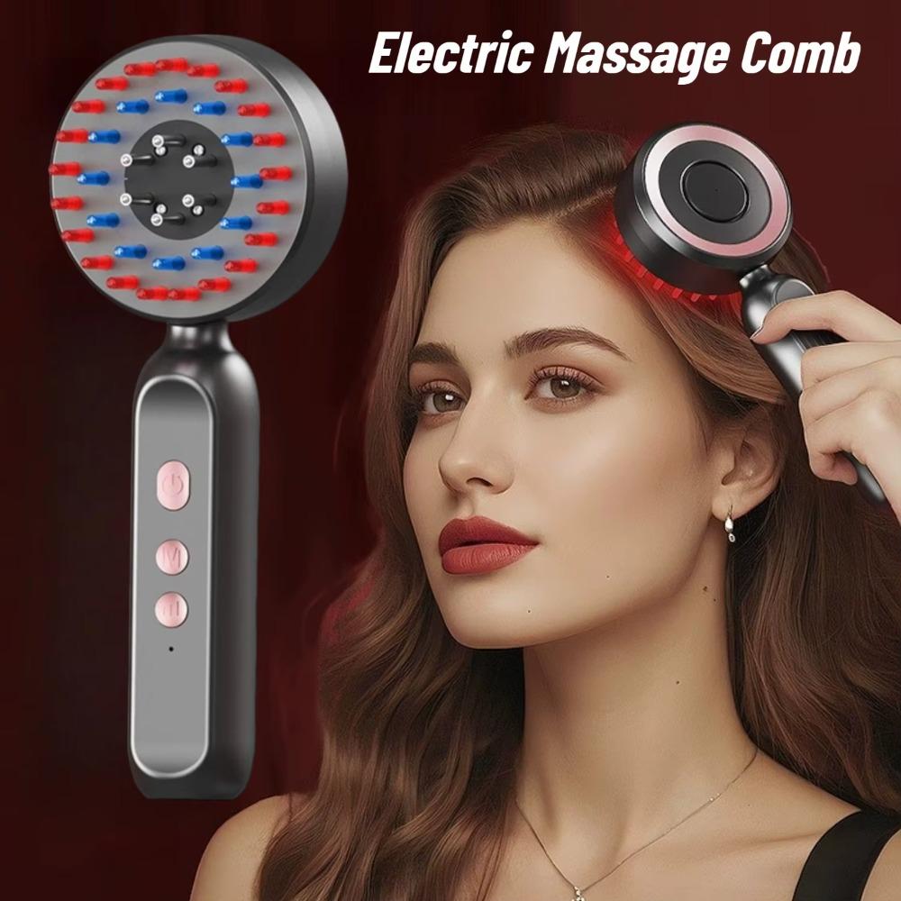 Multifunctional Electric Hair Brush and Scalp Massager Vibrating Head Relaxation Tool Mother'S Day