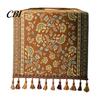Tassel Edge Table Runner Jacquard Runner, Vintage Floral Elegant Home Decor Accessory with Tassels for Dining Party Scratch Protection