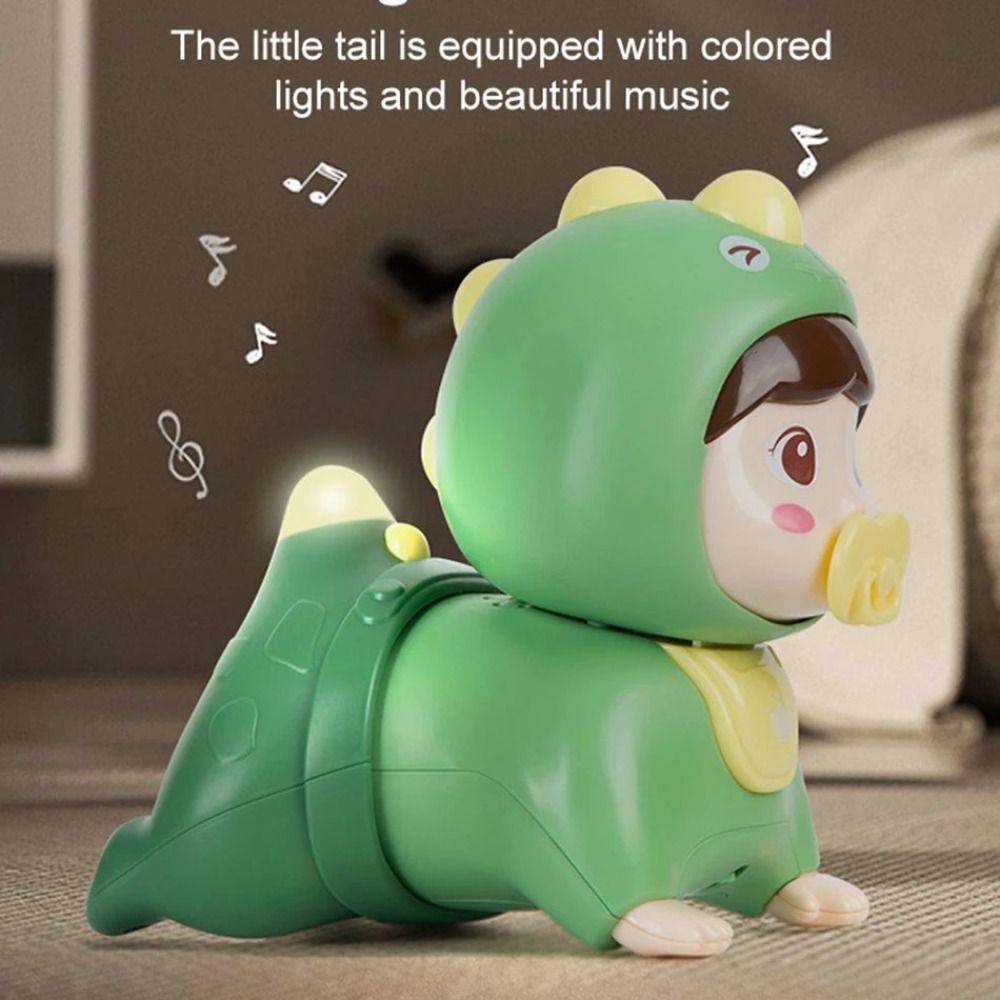 Cartoon Animal Electric Crawling Doll Early Education Crawling Kids Doll Toys Kindergarten