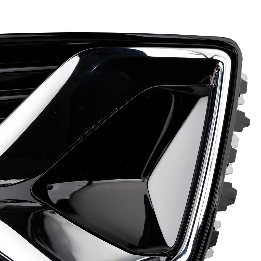 2PCS Front Bumper Fog Light Cover Grille Grill Fit A6 C8 2019-2023