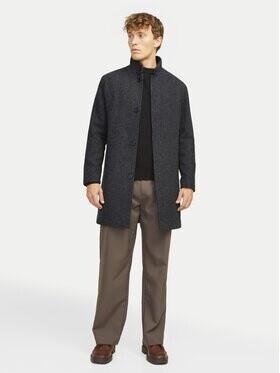 Пальто Jack & Jones Jprblawilson Wool Coat Sn (12259449) черный структура