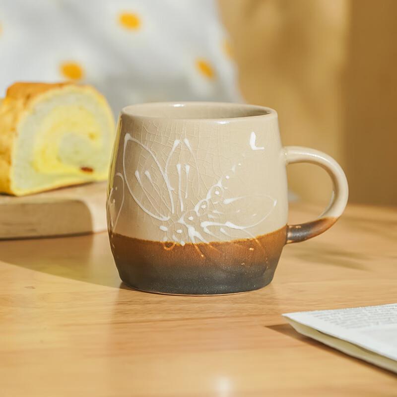 Shangqi Dragonfly Ice Crack Ceramic Mug