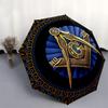 Masonic Square and Compasses Symbol  Umbrella, Portable 3-Fold Umbrella for Men & Women