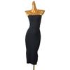 French Fashion Brand Sexy Tube Top Threaded Figure Flattering Bodycon Dress Foreign Trade Original Order Sexy Inner Wear Tube Dress
