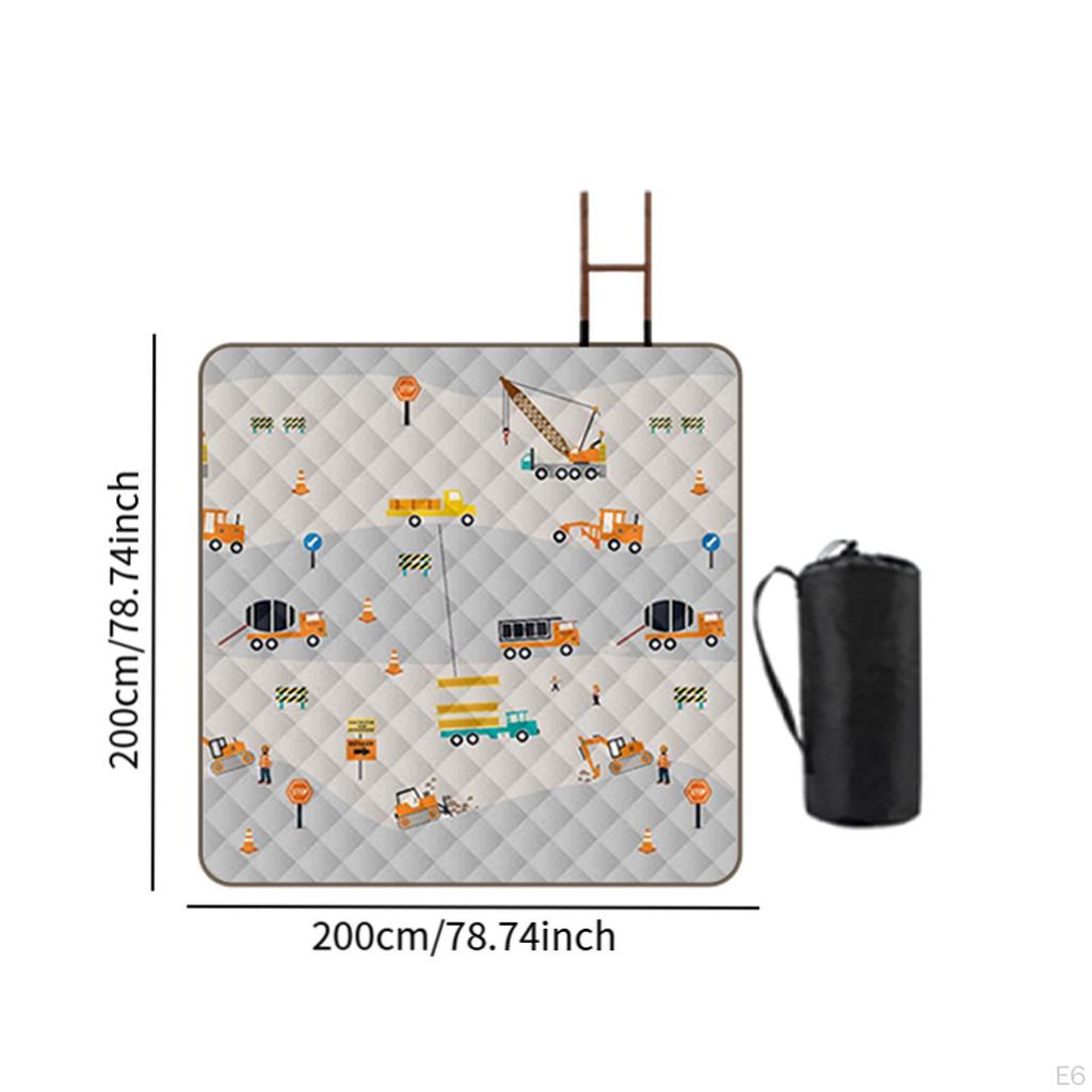 Large Beach Blanket for Travel And Picnics 200 Cm X Machine Washable Portable Camping Mat