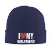 I Love My Hot Girlfriend I Heart My Hot Girlfriend GF Knitted Cap Winter Knit Bonnet Hat Skullies Beanies HipHop Caps for Unisex