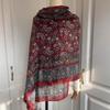 New Soft Scarf Windproof Head Wrap Shawl Bohemia Style Solid Color Sunscreen Headscarf Outdoor