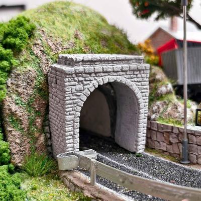 N Scale Railroad Stone Tunnel Model Layout Diorama Gift Simulation Stones Miniature Scene for