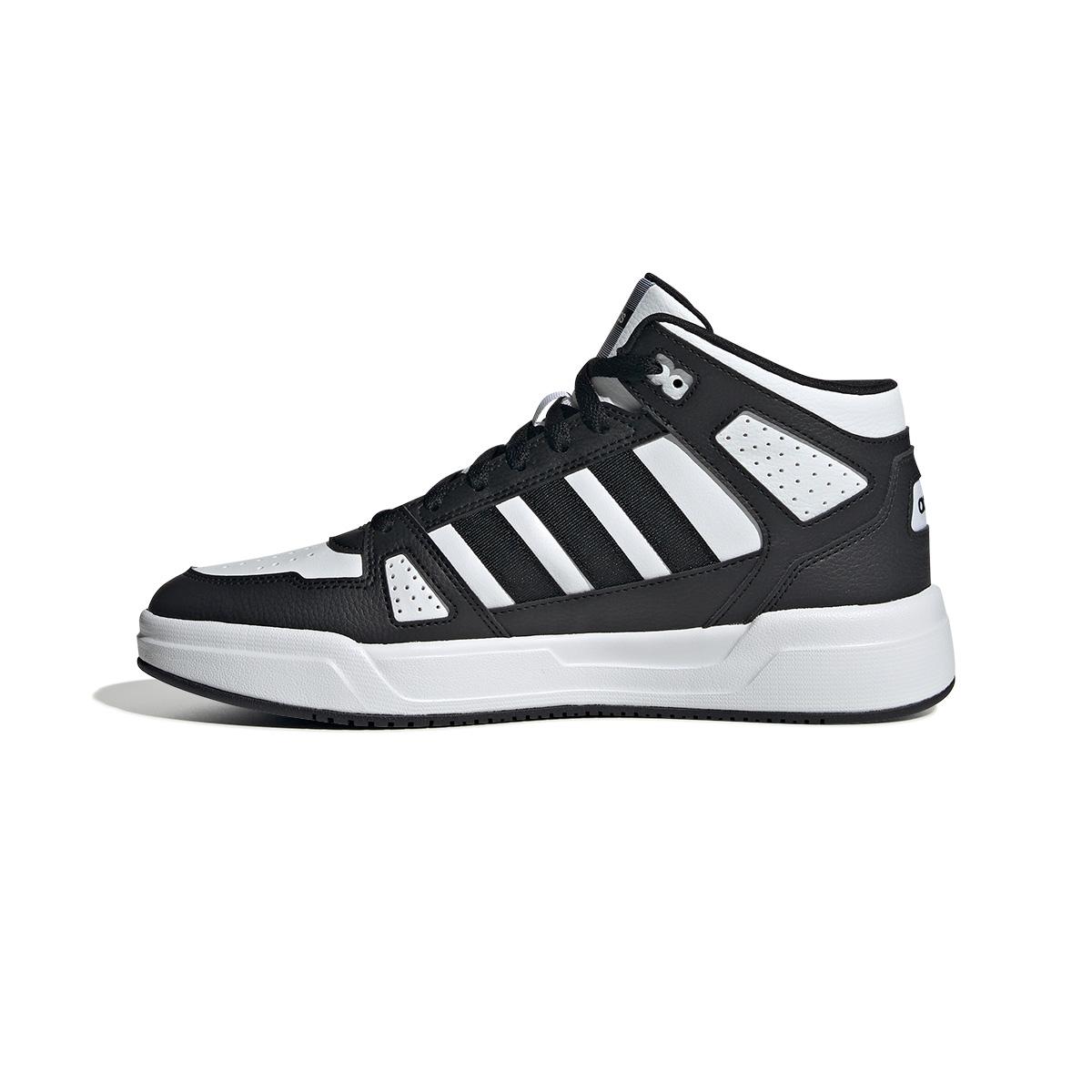 

New Adidas Slip Resistant Abrasion Resistant Mid top Running Shoes Men s Black White JS3442 41