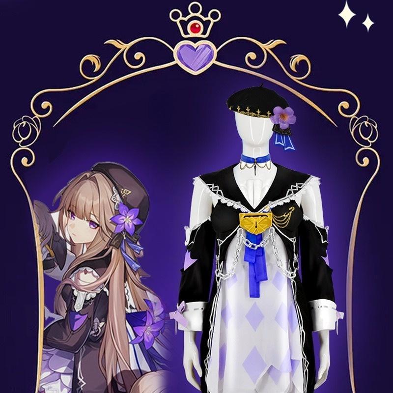 Schwarzes Turm-Cosplay-Kleid für Damen, bequem und stilvoll!