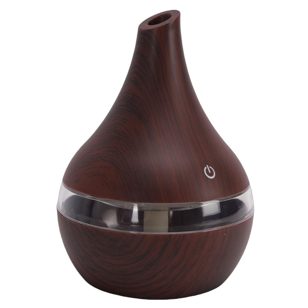 USB Mini Aromatherapy Humidifier 300ML Essential Oil Diffuser with 7 Color LED Lights for Home and Office