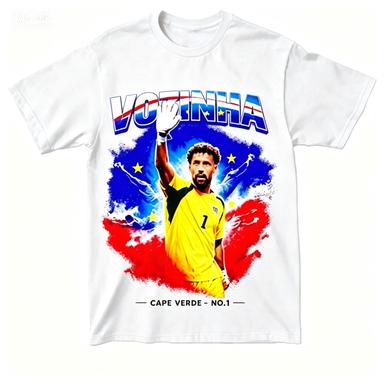 Vozinha Cape Verde No1 Goalkeeper Football Portrait Graphic Tee2026 Casual Soccer Fan Short Sleeve Tshirt