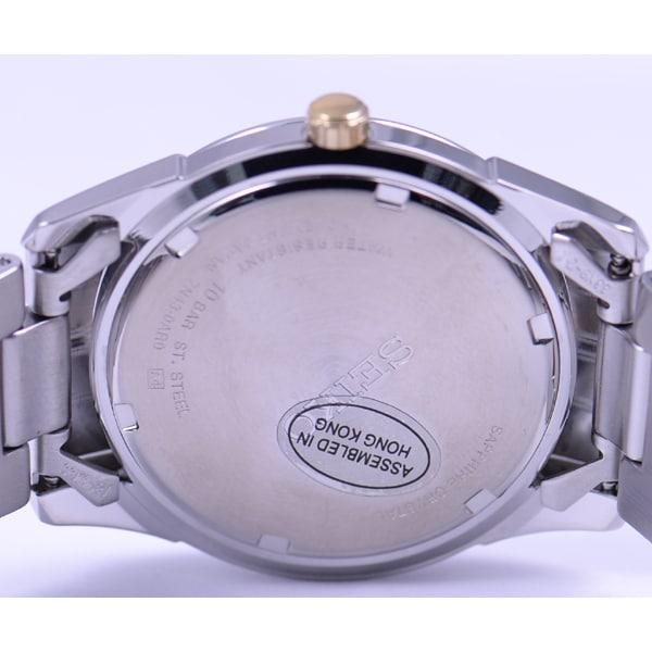 Seiko Men's SGG719P1 (Seiko Q Combi Bracelet S/GLASS 10atm) Round Watch Gold Analog