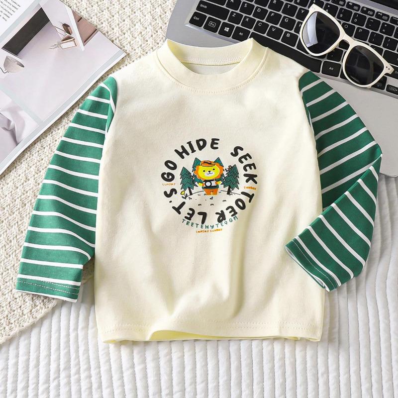 Vêtements pour enfants Garçons Filles T-shirt Vêtements pour enfants Dessus de dessin animé Manches longues Vêtements pour bébé Automne Hiver Coton Imprimé Sweat-shirt