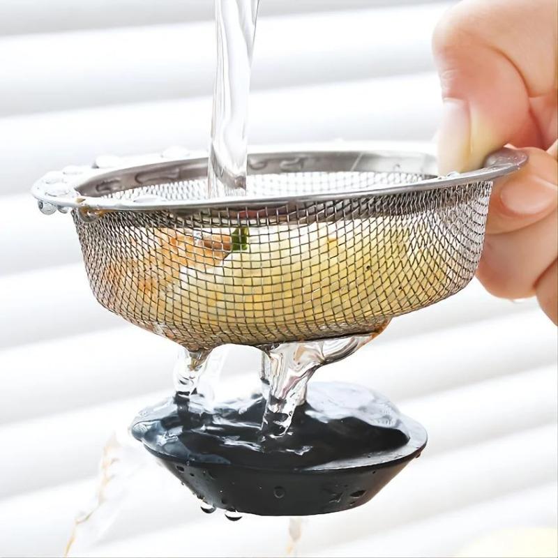 Küchenspülenfilter Edelstahl-Spülbecken-Kanalisationssiebe Küchenwerkzeuge Badezimmer-Bodenabläufe Haarfänger Abfallstopfenfilter