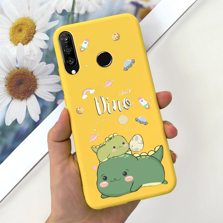 For Huawei P30 Lite Case Cute Dinosaur Cartoon Cover Soft TPU Phone Case For Huawei P30 Pro P 30 Lite P30Lite Shell Fundas Coque