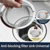 Kitchen Sink Filter Screen Hair Filter Bathroom Anti-blocking Sink Filter Screen Floor Drain Pad Sink Strainer Slag Screen