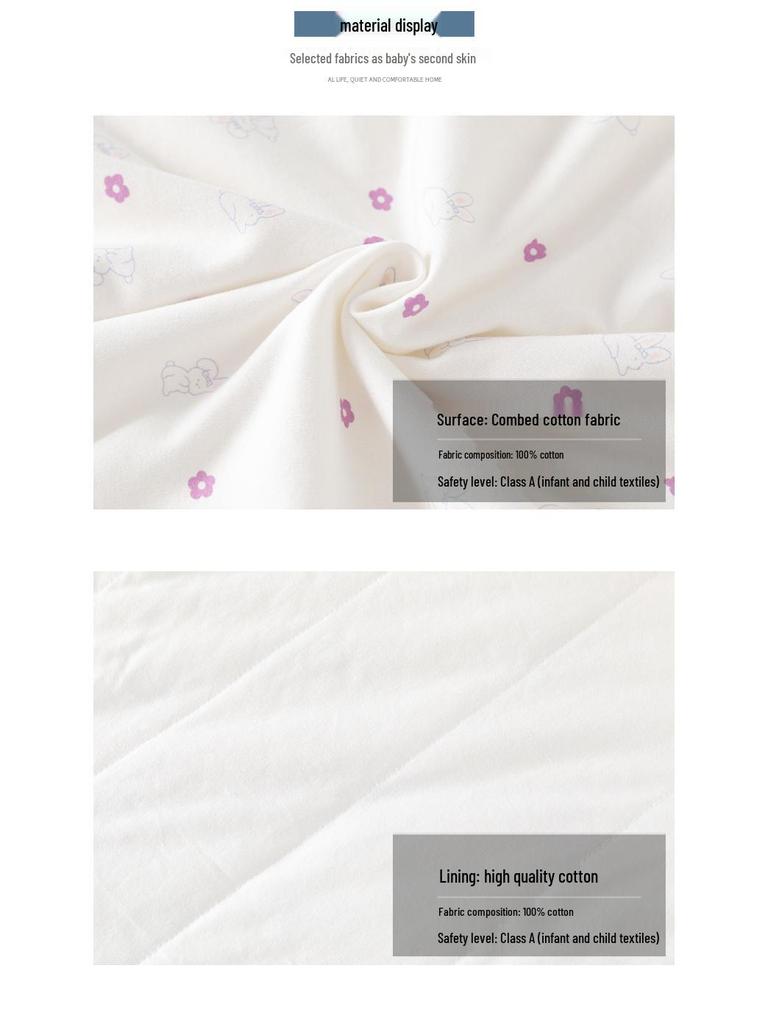 Neugeborenen Puckdecke aus reiner Baumwolle - Dünne Frühlings-/Herbstdecke für den Kreißsaal