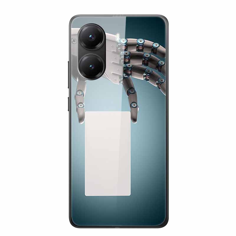 Tempered Glass Case For Xiaomi Poco X7 Pro Case Hard Glass Back Cover Soft TPU Bumper For Redmi Turbo 4 Phone Case X7Pro Turbo4