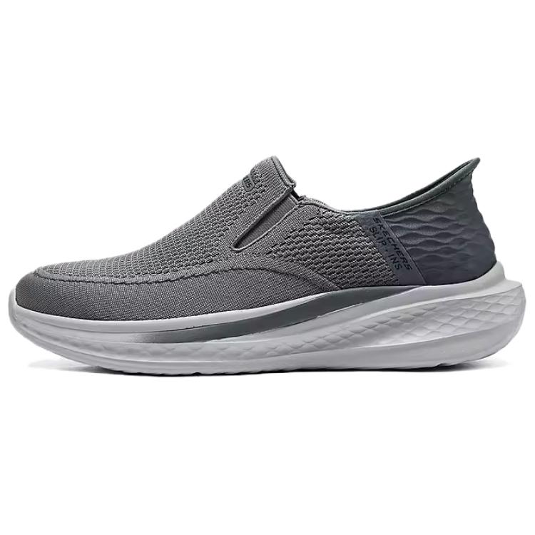 Skechers Street Series Удобные Универсальные Низкие Повседневные Кроссовки Мужские Серый 210887-GRY