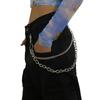 LIFKOME pants chain wallet iron silver key accessory hanging hip hop punk jeans 47.5cm
