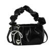 Cloud Pleated Small Square Bag Simple Casual Messenger Bag Bow Portable Shoulder Bag Women's Casual Versatile