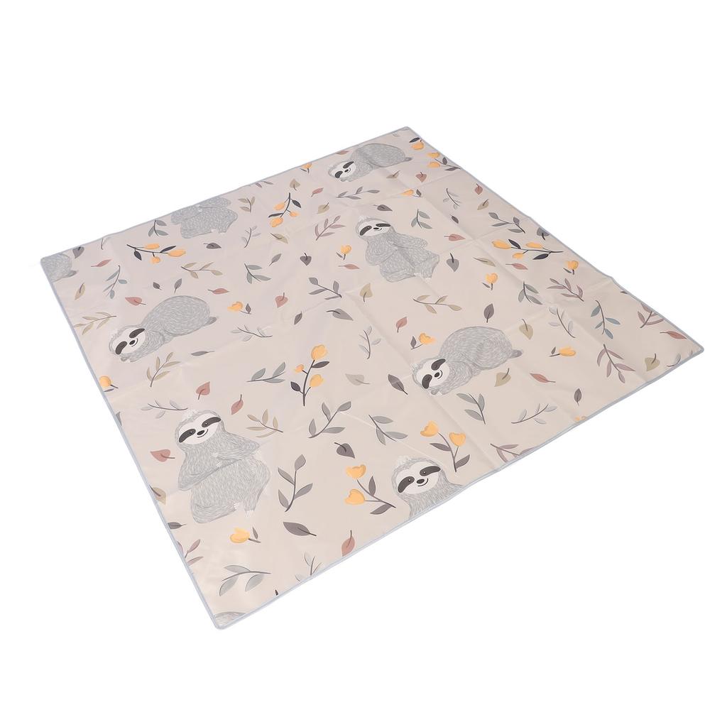 Under High Chair Mat 130x130cm Oxford Cloth Anti Slip Washable Portable Baby Splat Mat for Home Picn