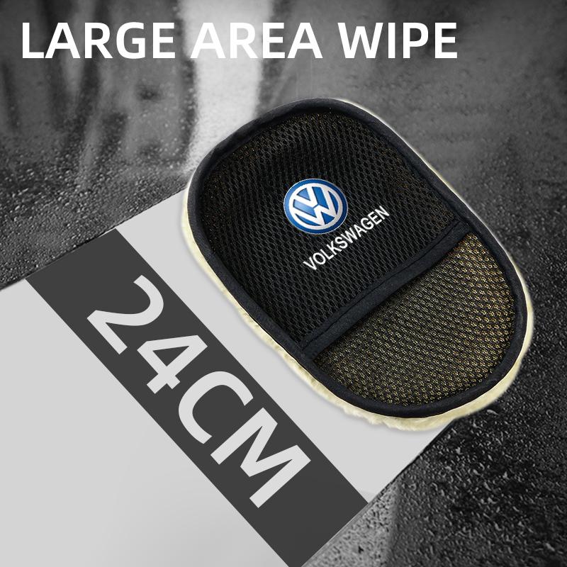 Car Styling Wool Soft Car Washing Gloves Cleaning Wash Gloves For Volkswagen VW POLO TOURAN CADDY Golf Tiguan QF9