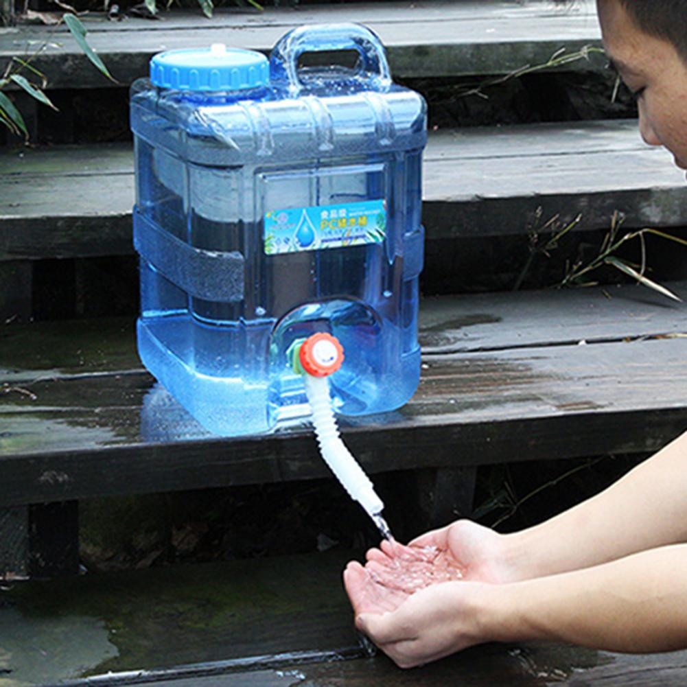 5L-20L Portable Tank Container Leak Proof Large Capacity Water Container Square Beverage Water Container with Faucet for Outdoor