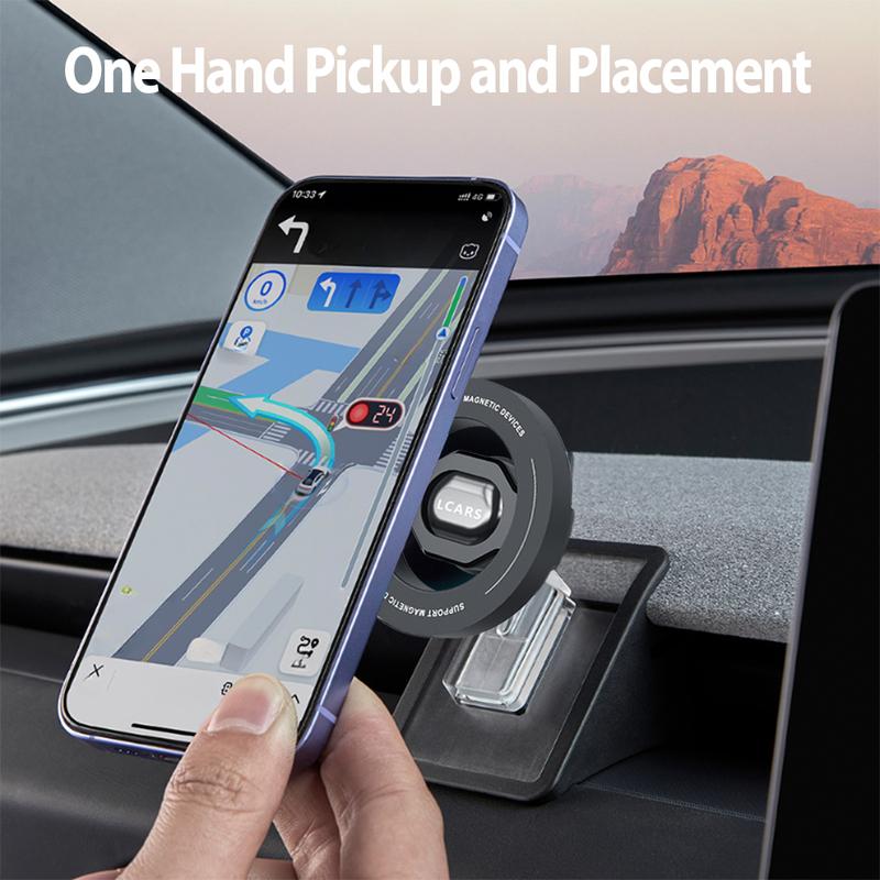 For Tesla Model 3 Highland 2024 & Model Y Launch 2025 Magnetic Car Phone Mount Anti Shake Vibration Proof Holder Stand Accessory