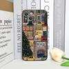 Custodia per Telefono con Motivo Scenico Vetrina Negozio Strada Nevosa di Natale per IPhone 17 16 12 11 14 Plus 13 15 ProMax Mini X XS XR Copertura Morbida