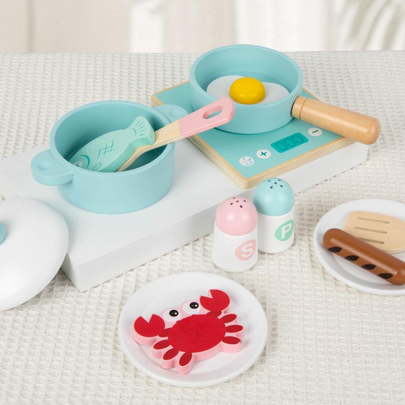 

Nordic Style Kids Wooden Afternoon Tea Play Kitchen Set