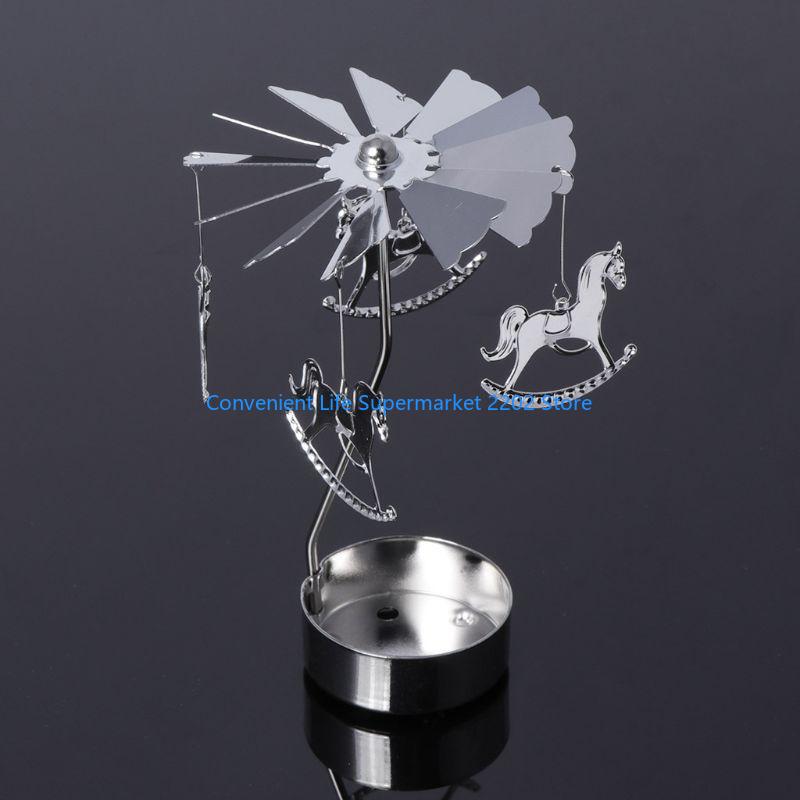 XXUB Rotary Holder Rotating Candleholder Tealight Stand Home Table Decoration