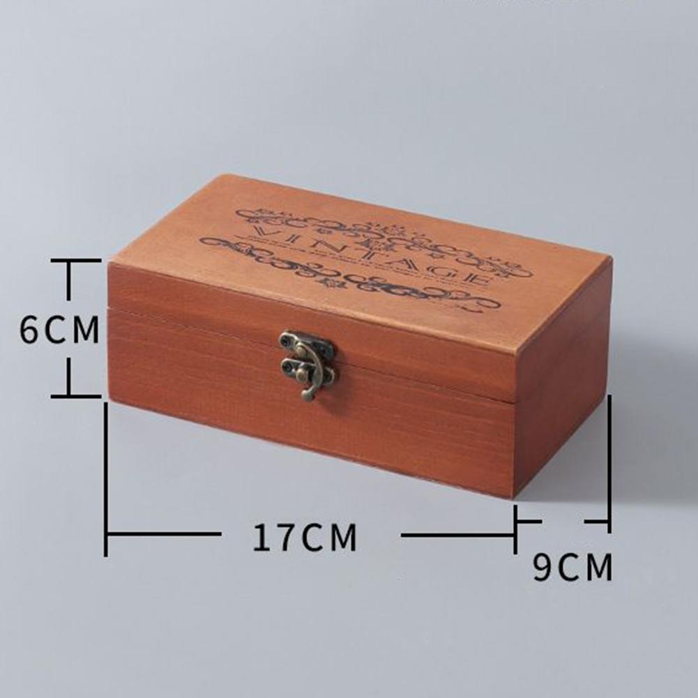 Handmade Storage Box S/M/L Vintage Wood Color Wooden