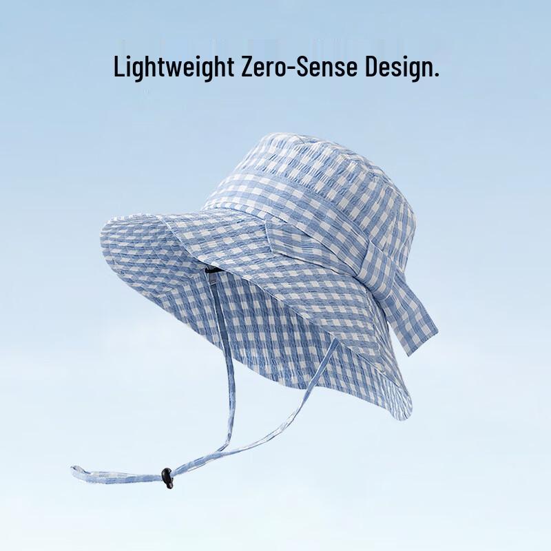 Women's Plaid Bowknot Wide-Brim Bucket Hat