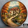 Retro Style Metal Wall Plaque for Home Decor