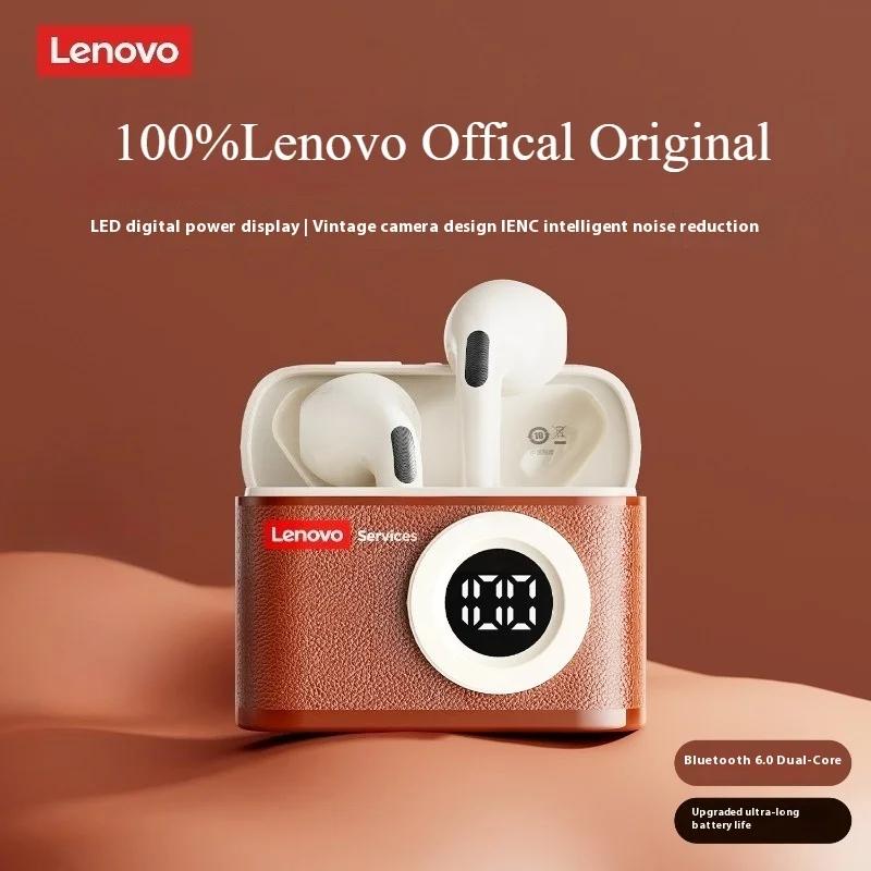 Nová bezdrátová Bluetooth 6.0 sluchátka Lenovo LE218 TWS Stereo ENC potlačení hluku Subwoofer Sportovní Herní Hudební Headset Nízká latence HD hovory s mikrofonem