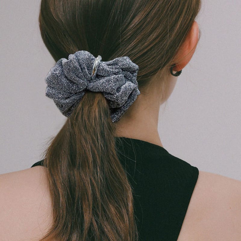 

J.Lauren Серебряное кольцо Металлическая резинка для волос H01361 black