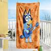 Bluey's Adventure Beach Towel Quick-Dry Soft Microfiber Comfortable Lightweight Suitable for Sports, Travel, Swimming, Yoga, Bathroom, Beach, And Pool