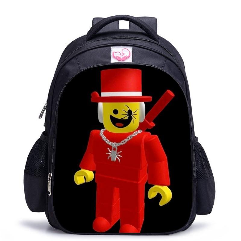 Steal A Brainrot Game Bedrukte Schooltas Game Fans Lichtgewicht Student Rugzak black-medium