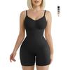 Women Solid Color Suspender One Piece Postpartum Body Shaper Tummy Control Hip Lifting Shapewear