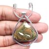 Rainforest Jasper Gemstone Mother's Day Silver Jewelry Necklace 20 in