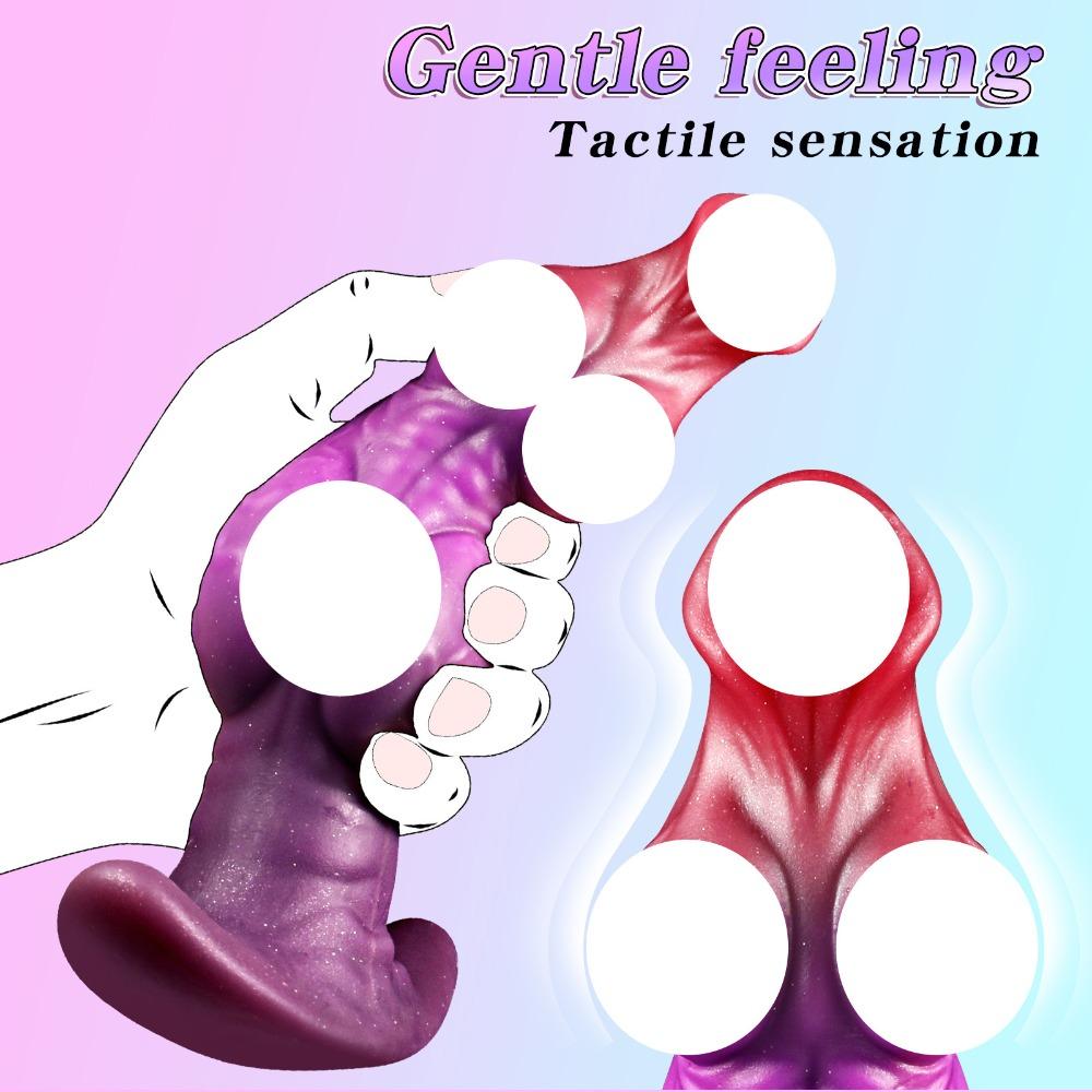 Liquid Silicone Realistic Dildo & Alien Anal Plug – Body-Safe Adult Toy for Men & Women