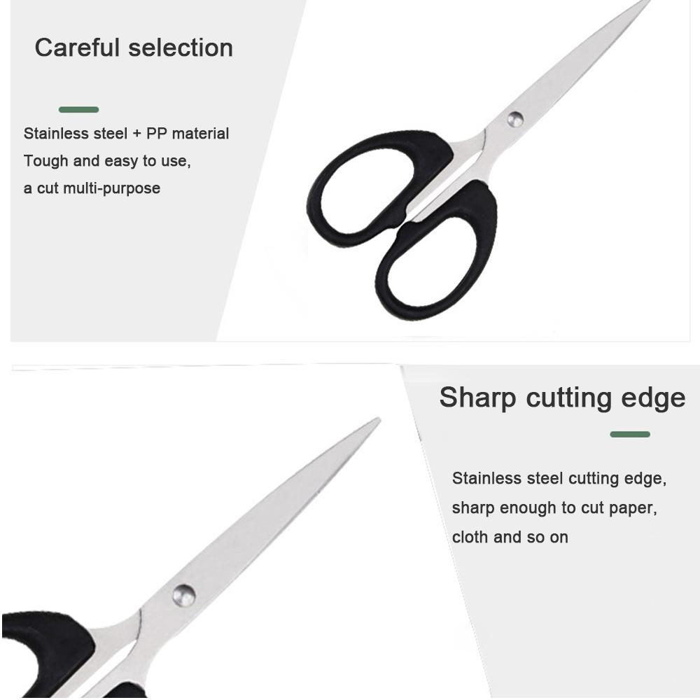 Stainless Steel Student Scissors Office Stationery Scissors Scratch-proof Children Make Small Scissors