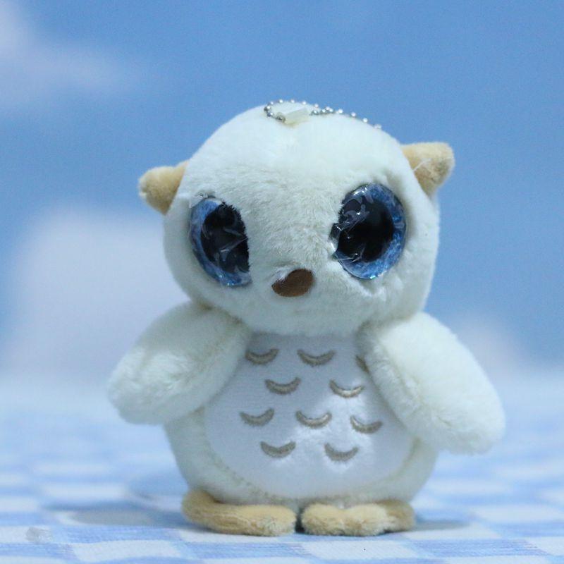 

Charming Plush Owl Pendant Soft And Cuddly Keychain For Bags Dolls And бежевий