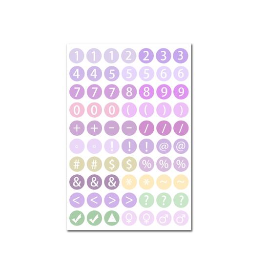 Adesivos Coloridos de Bolinhas com Letras Alfabeto Número Decalques DIY para Scrapbooking Diário Projetos de Artesanato Fácil de Remover Removível Essencial para Planejador Cartão