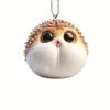Hedgehog Whimsical Acrylic Ornament Perfect For Festive Christmas Tree Decor