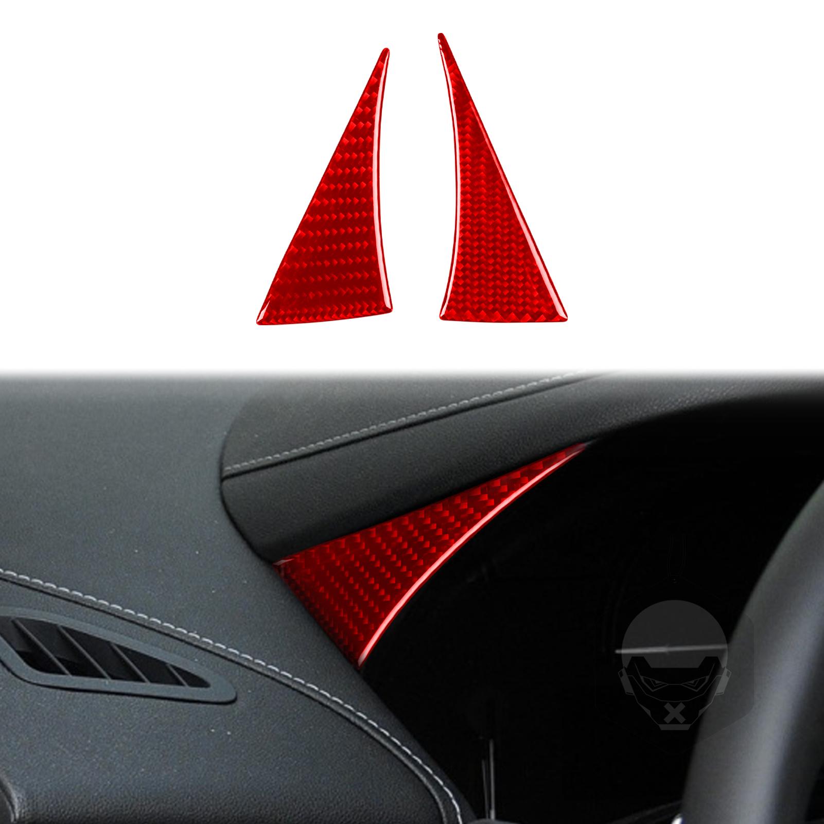 

Для Cadillac ATS 2013-седан аксессуары автомобиля углеродное волокно внутренняя наклейка на панель спидометра красный